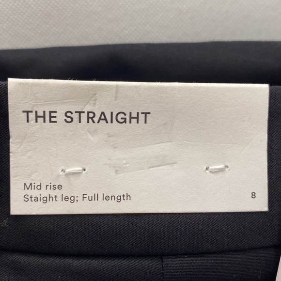 Ann Taylor Factory The Straight Black Women's Pants Size 8 Business Wear - Picture 5 of 9